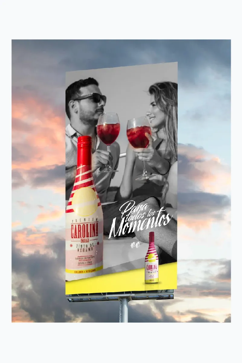 Valla promocional Tinto de Verano CAROLINA